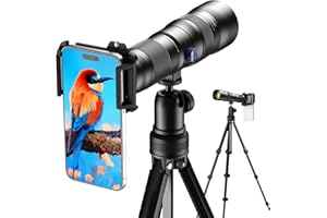 APEXEL 20-60X Professionelles Kompakt Zoomlinse für Smartphones-Teleobjektiv für Smartphones- Erfassen Sie entfernte Szenen mit Leichtigkeit