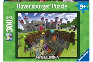Ravensburger - Puzzle Minecraft 300 pièces XXL - Puzzle Enfant dès 9 Ans - 13334
