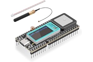 Wireless Tracker mit LoRa ESP32 Display,QIQIAZI ESP32 SX1276 Wireless Tracker 868MHz - 915 MH Bluetooth 4.2 + WiFi LoRaWAN Unterstützt LoRa/Gnss/GPS mit Typ-C Anschluss,für Arduino IDE