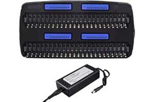 PALOGREEN Ładowarka do akumulatorów AA AAA 48 Slot – inteligentna ładowarka uniwersalna szybka ładowarka LCD do akumulatorów 1,2 V/Ni-MH AA AAA