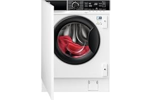 AEG Einbauwaschtrockner, 8 kg Waschen, 4 kg Trocknen, PowerCare – Faserschonendes Waschen und Trocknen bei Niedrigtemperatur, energiesparend, Dampf-Programm - Weinger Bügeln, 1600 U/min, LWR8WI7680