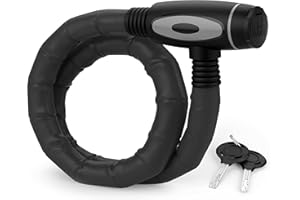 DANSI Lucchetto blindato per biciclette I Lucchetto per biciclette, bike lock, lucchetto per biciclette, lucchetti per biciclette, e-bike (con chiave 18x850mm)