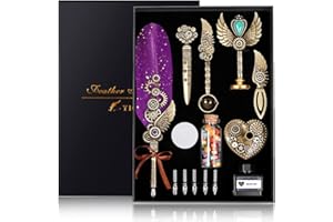 ‎YICMY YICMY Kalligraphie Set, Schreibfeder Kalligraphie Feder Vintage Federstift Tinte Set, Siegelstempel Set, Feder Kalligraphie Stift für anfänger, Calligraphy Set für Briefpapier Geschenk