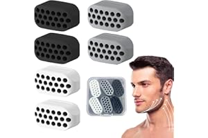 KASESSS 6 Pièces Machoire Musculation, Muscler Machoire Balles, Silicone Gomme Machoire Musculation, Jaw Trainer Hommes Femmes, Solid Gum, Jawline Exercice Machoire pour Double Menton Beauté du Visage