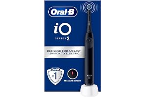 Oral-B iO 2 Svart Eltandborste, 1 tandborsthuvud, Designed by Braun