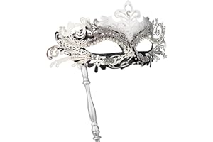 Hoshin Maskenmaske mit Stock, Mardi Gras Deecorations Venezianische Masken für Damen