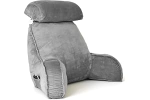 FARYODI Extra stor läskudde med avtagbart fodral, fylld med ihåliga fibrer, ergonomisk ryggstödskudde för säng/soffa, för vux