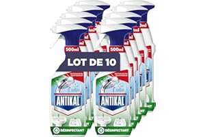 FEBREZE Antikal Spray Désinfectant Anti-Calcaire Éliminer Jusqu’à 100% Du Calcaire, Élimine 99,99% Des Bactéries Et Virus Spéciaux lot de 10X500ml