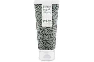 Australian Bodycare Body Balm, 200ml | Pielęgnujący balsam po goleniu na podrażnioną skórę | Z 100% Olejkiem z Drzewa Herbacianego | do pielęgnacji wrastających włosków, guzków i podrażnień skóry