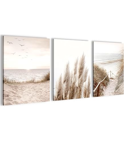 Quadri Quadro 5 pezzi Stampa su tela Mare spiaggia natura - 100x70