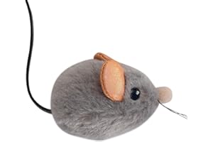 CATSTAGES Petstages Squeak Squeak Mouse - Peluche con suono per gatti - con erba gatta - topo