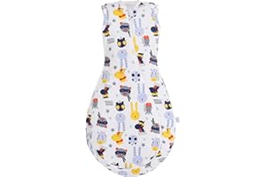 TOGOU2S Gigoteuse Hiver Bébé 100% Coton 2.5 Tog Gigoteuse Hiver Longueur Ajustable pour Garçon en Fille Naissance 3-18 Mois (60-70-85cm)