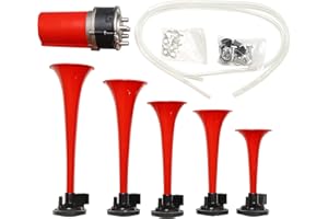 STREETWIZE ACCESSORIES Streetwize BH2 La Cucuracha Musical Air Horn for Car, Van, Truck, Bus | Five Different Trumpet Tones, Easy Fit Kit