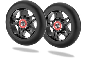 NONMON Scooter Ruote per Monopattino Freestyle 100mm 88A, 2 Pezzi Rotelle di Ricambio con Cuscinetti ABEC 9 608 RS, Sostituzione Wheel Set per PRO Stunt Scooter, Unisex Adulto