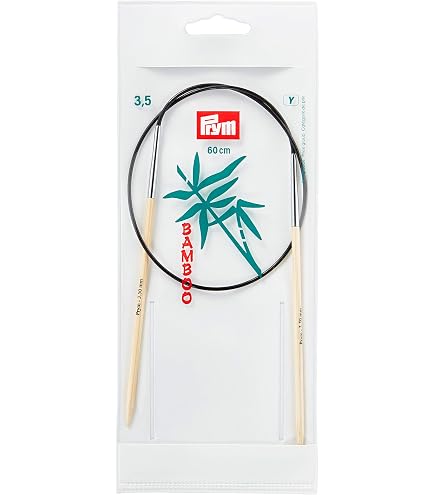 Rundstricknadel Aus Bambus Von Prym – 80 Cm Länge, 4,0 Mm Stärke, Gratfrei Mit Glattem Übergang Zum Seilchen, Ideal Für Pullover, Ärmel Und Halsausschnitte