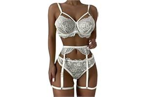 callmo Dessous Damen Sexy Unterwasche XXL, Sexy Dessous Set Reizwäsche Negligee Babydoll Weihnachten Unterwäsche rasante Anzüge Unterwäsche + Briefs Frauen reizvoll
