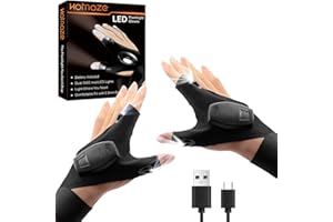 HOMOZE Gadget for Men, Rechargeable Glove Light with USB Cable for Fishing Father’s Day Gifts or Other Festival(Diamond Shape)
