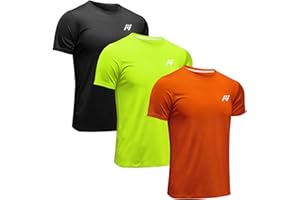 MEETWEE Camiseta Deportiva Hombre, Manga Corta Camiseta Fitness Secado Rápido para Gimnasio, Running 1/2/3/4 Pack