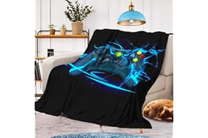 CXYXHW Decke Gamepad Kuscheldecke,Warm und Flauschig Kinder Gamer Decken Flanelldecke,mikrofaser Couchdecke Raumdekoration(Gamepad C,150x200cm)
