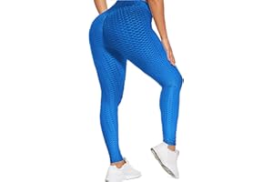 Merlvida Leggins Sportivi Donna Pantaloni Tuta Donna Anticellulite Leggins Donna a Vita Alta Coprenti Leggings da Yoga Alta Elasticità Leggings 3D Pusu Up Compressi Collant Palestra Allenamento