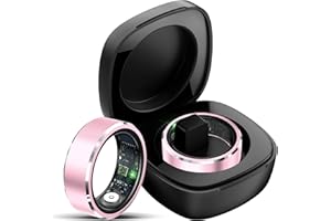 YEFORU Smart Ring Fitness Ring Heart Rate Monitor Sleep Ring Pedometer Rings Sports Fitness Tracker Camera Remote Pink Ring for Ladies Women Smart Rings for Android iOS Phone