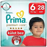 Prima K&uuml;lot Bebek Bezi Premium Care 6 Beden 28 Li