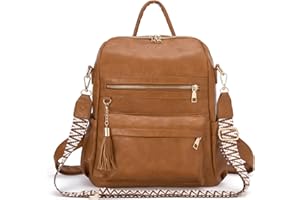Vividora PU Leder Rucksack Damen,Elegant 2 in 1 Rucksack Handtasche Umhängetaschen Damen Modern Wasserdichte Anti-Diebstahl Cityrucksack Reisetasche mit Verstellbarem Handtaschengurt