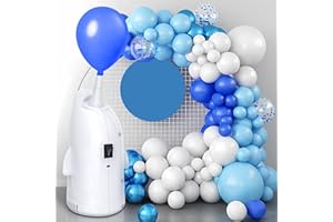 Cadrim Inflador de Globos Electrico Bomba de Globos 350W con Forma de Pingüino, Bomba de Aire Eléctrica para Globos Ideal para Fiestas, Bodas, Cumpleaños
