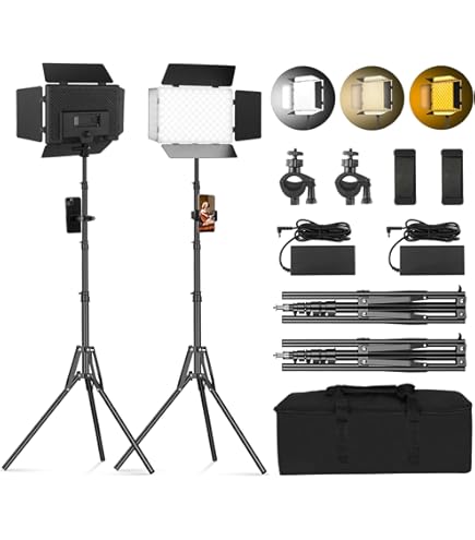 Niova 600 Plus Daylight Trépied WT-806 – Kit LED 36W, 5600K, 4350 Lumen, CRI 97 Ra, DMX