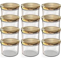 4 stuks overnight havermoutglazen, meal prep glazen, 500 ml overnight