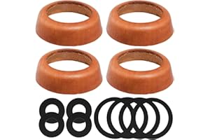 LOEPENLE Uszczelka skórzana typu 75, 4-częściowy zestaw uszczelek do pompy ogrodowej, ręcznej pompy do studni, skórzanego mankietu, części zamiennej, uszczelki