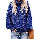 Damen Rollkragenpullover Winter - Langer Strickpulli Aus Polyester