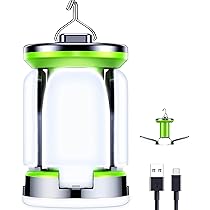 Torcia Led Ricaricabile Lanterna Da Campeggio Ricaricabile 5000mAh - 3 Luci, Power Bank, Impermeabile IPX4 Per Emergenze Luce Emergenza 5000mAh