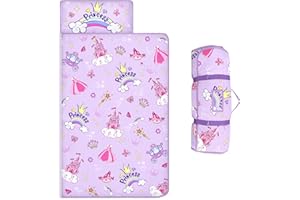 ALLDOMESS Sacco a Pelo Morbido, Nap Mat Caldo per Bambini, Tappi per le Orecchie e Coperte per Bambini, Ragazze, Ragazzi, Campeggi,Castello della principessa