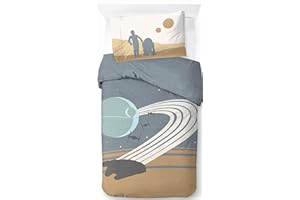 Jay Franco Star Wars - Juego de funda de edredón para cama individual, 100% algodón, incluye funda de almohada de 50 x 70 cm