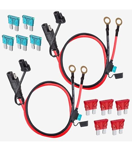 Anschlusskabel Mit SAE 72 Stecker Und 10mm Ösen