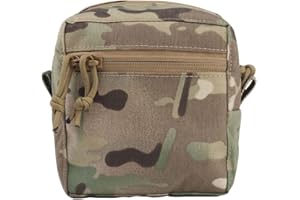 WarmHeartting Kleine GP-Tasche MOLLE Allzweck Tasche gefüttert mit Loop Admin Pouch für Taktischer Ausrüstungs Gürtel Kummerbund Erweiterte Aufbewahrungs Tasche