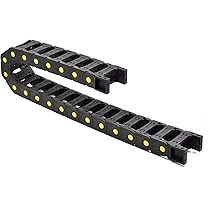 39.3 Inch Plastic Drag Chain Cable Carrier, 1m Open Type Wire Drag Chain Cable Carrier R28 15 20mm Cable Drag Chain For Cnc Router Electronic Industrial Machine