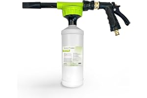 ‎TERRA DOMI TerraDomi Rusche Steindusche + innovatives Sprühsystem, 1 L, Steinreiniger für bis zu 400 m², Reinigungsmittel für saubere Wege & Plätze, Wegerein, biologisch abbaubar