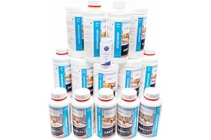 CosySpa Hot Tub Chemicals - Hot Tub Chemical Starter Kit & Cleaning Kit | Hot Tub Test Strips, Bromine Granules, Chemical Floater, Surface Cleaner & More (Hot Tub No Foam [1l])