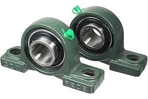 UXCELL sourcing map 2pcs Palier Roulement bloc d'oreiller à alignement automatique portant UCP206 30mm monté