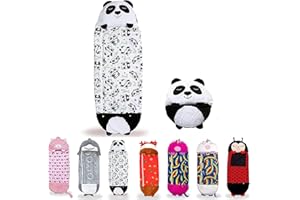 ZVD Sac de Couchage Enfant, Sac de Couchage et Oreiller de Jeu pour Enfants, Oreiller de Sac de Couchage 2 en 1, Sac De Couchage pour Animaux avec Coussin, 180 x 70 Cm