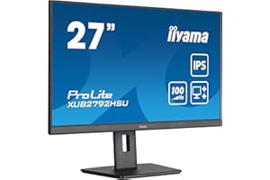 iiyama Prolite XUB2792HSU-B6 68,6cm 27" IPS LED-Monitor Full-HD 100Hz HDMI DP USB3.2 Höhenverstellung Pivot FreeSync schwarz