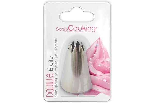 Scrapcooking 1802 Douille Etoile Inox Argent 14 x 10,8 x 3,2 cm, Étoile