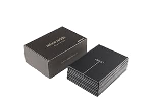 DAG STYLE, Portamenu Ristorante Linea Risto Box 10 Pezzi, Porta Menu Formato A5, PVC, Made in Italy, Buste di Plastica, Colore Nero