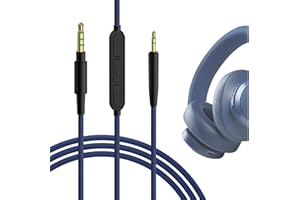GEEKRIA Cavo audio con microfono compatibile con le cuffie JBL Tune 770NC 710BT Live 660NC 650BTNC, cavo di ricambio da 2,5 mm a 3,5 mm con microfono in linea e controllo del volume (1.2m)
