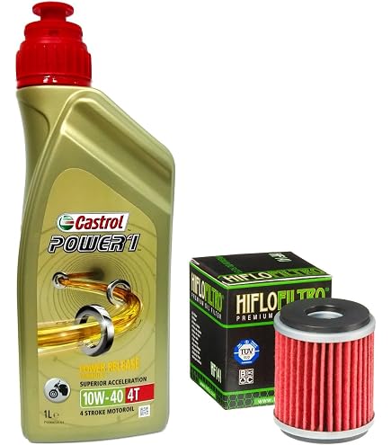 Kit Tagliando Bardahl Per Yamaha X-City/X-Max 125 - Olio 10W40, Filtro Olio, Filtro Aria, Candela