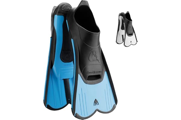 CRESSI Light Palmes Courtes Piscine Entraînement Musculaire Frappe Rapide Confortables avec Chausson Souple Idéales pour Natation Snorkeling et Apnée pour Adultes et Enfants