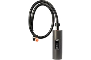 Vango AirBeam Tempest Rechargeable Tent Pump with Powerful 2 Stage Motor, LED Screen, 130cm Hose, Auto-Cut Off - Air Pump Compatible with Other Inflatable Tents, Air Awnings, Inflating Chairs