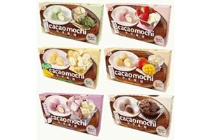 STARRY MART Royal Family Cacao Mochi Random Assorted 3 Flavours of Japanese Style Daifuku Sweet Rice Cake Desserts Snacks 80g (Pack of 3)
